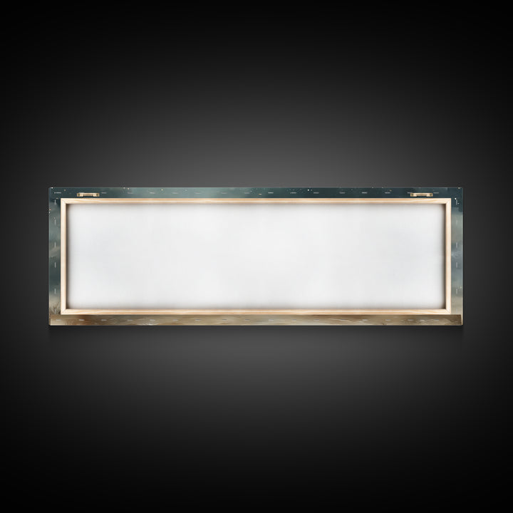 Radiant Night Promise – Framed Canvas Print – Christian Wall Art – Panoramic Print – Jesus Art Print – Christmas Art – Christian Painting