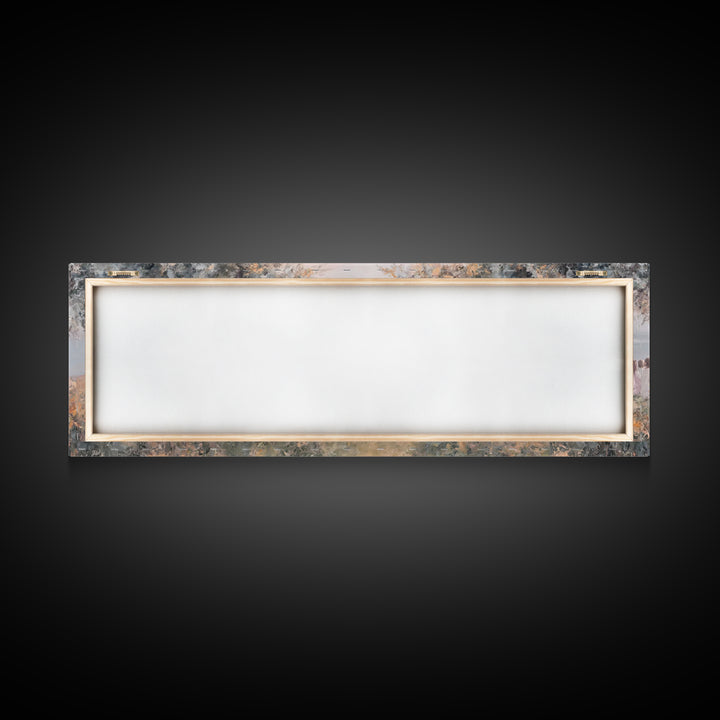 Twilight Of Blessings | Framed Canvas Print | Christian Art Work | Panoramic Art | Jesus Painting Canvas | Christian Christmas Decor | Chri