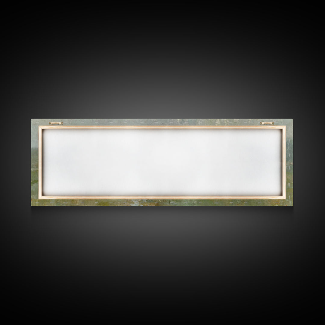 Fields Of Stillness | Framed Canvas Print | Panoramic Frame | Christian Art Work | Jesus Painting Canvas | Christian Decorations | Christia