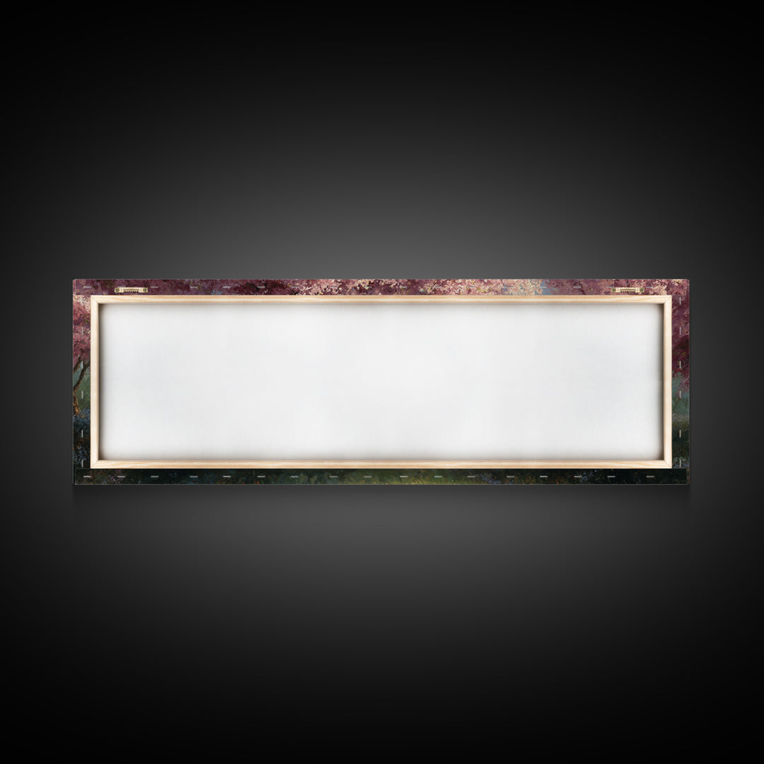 Blossoms Of Grace – Framed Canvas Print – Panoramic Art – Christian Wall Art – Jesus Painting – Christian Art Canvas – Christmas Art