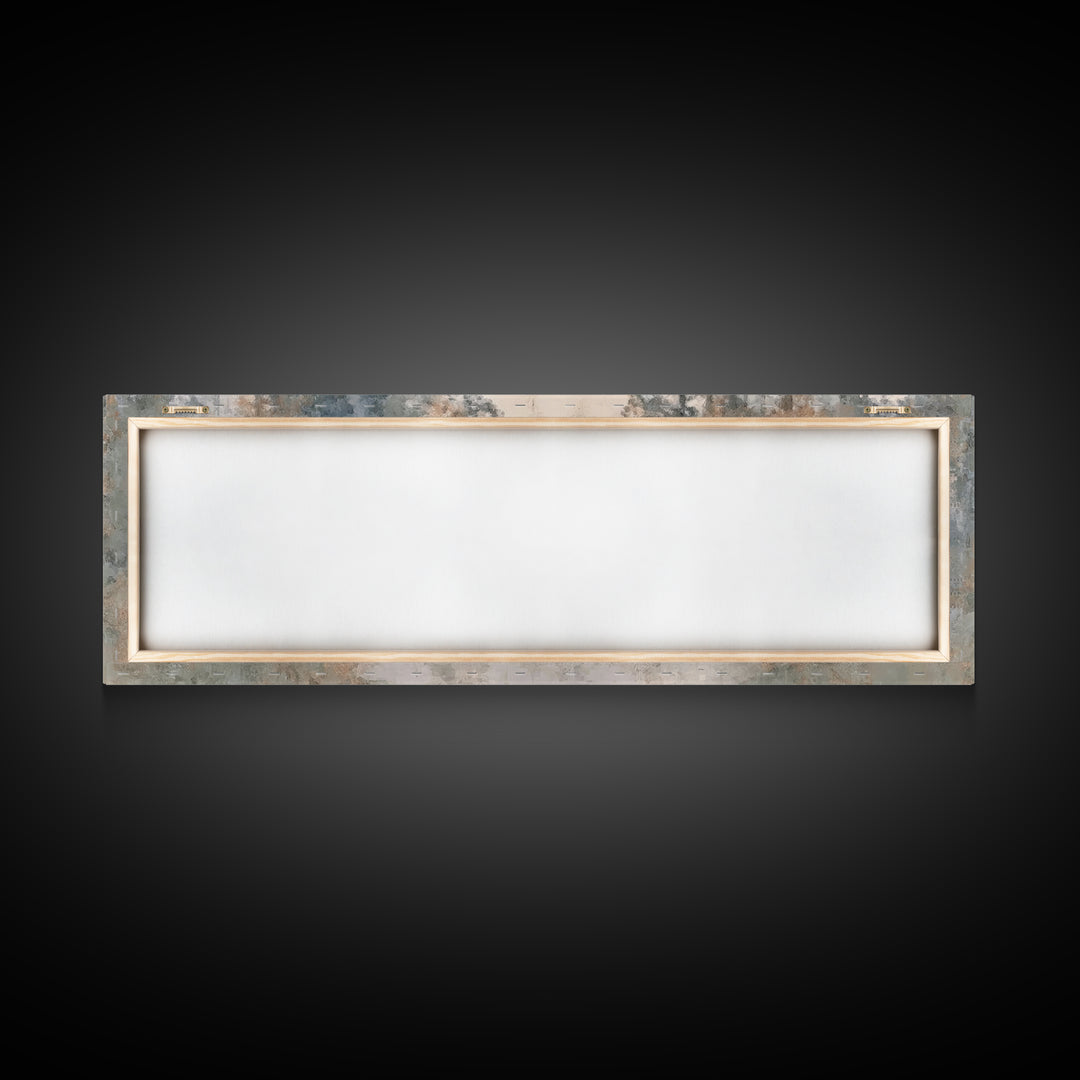 Silent Morning Path, Framed Canvas Print, Panoramic Print, Christian Wall Art, Jesus Art Canvas, Christian Art, Christmas Wall Art
