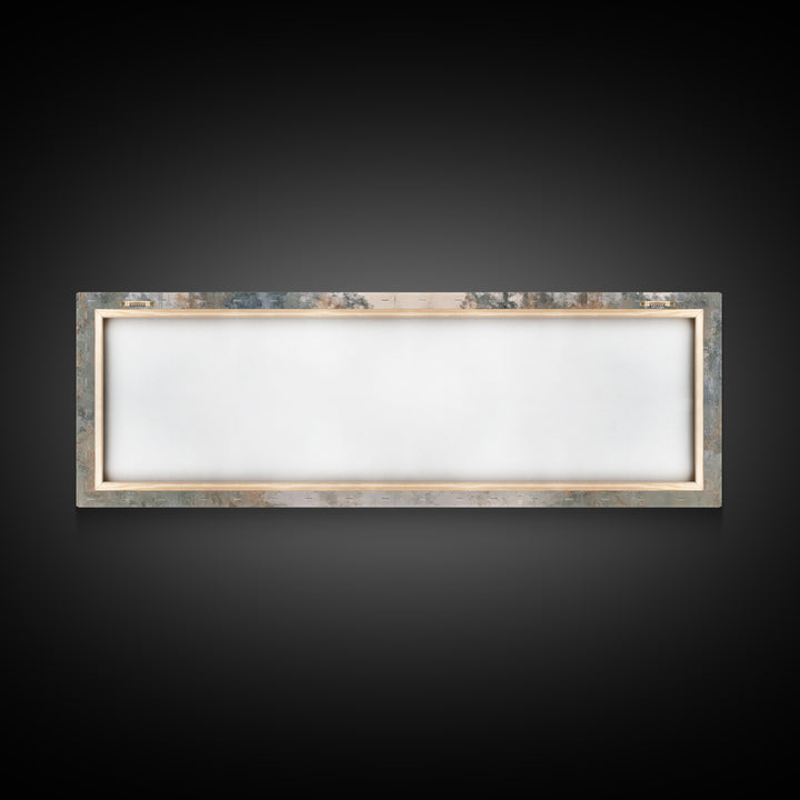Silent Morning Path, Framed Canvas Print, Panoramic Print, Christian Wall Art, Jesus Art Canvas, Christian Art, Christmas Wall Art