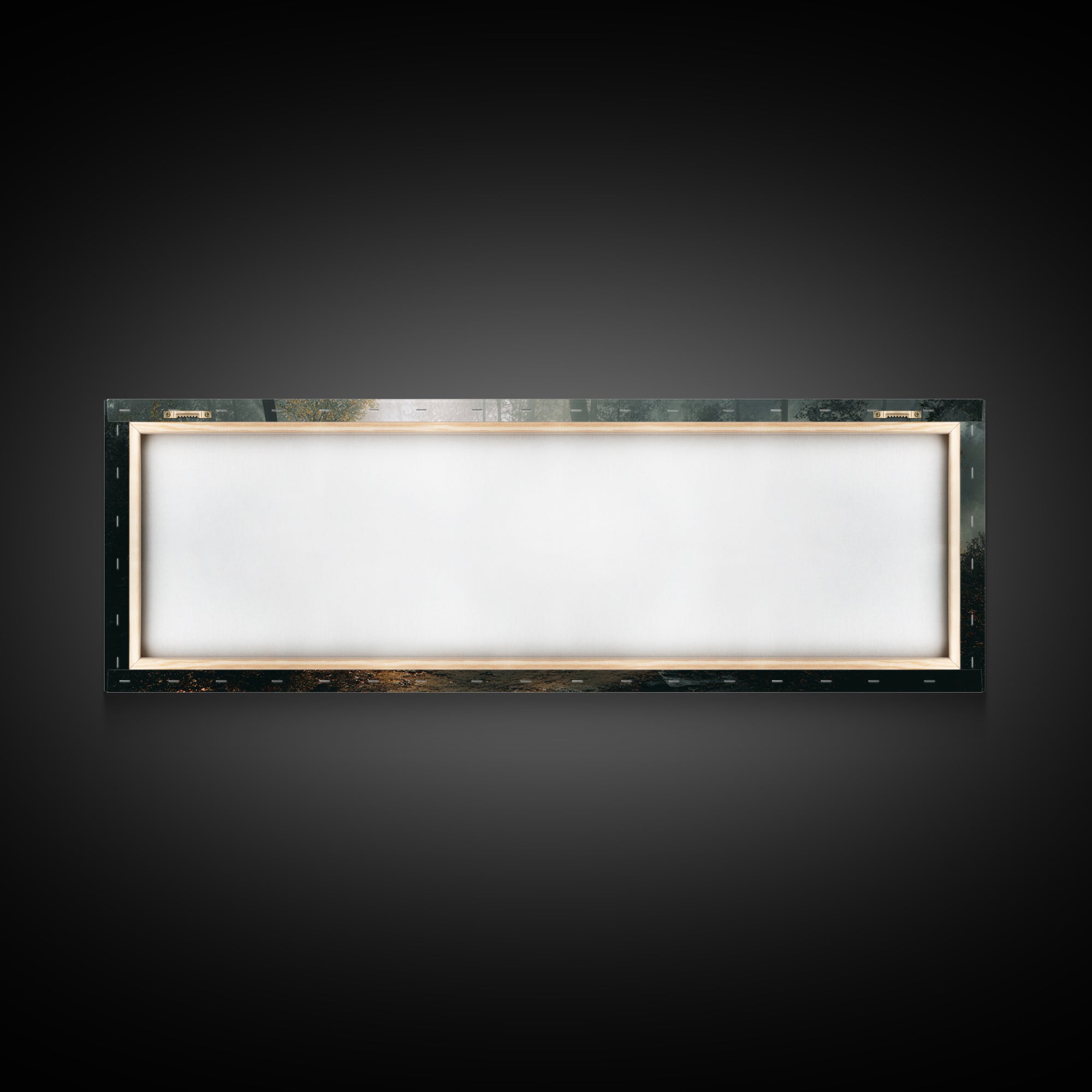 Glory In The Mist | Framed Canvas Print | Panoramic Art | Christian Art Work | Jesus Painting | Christian Christmas Art | Christian Wall Ar