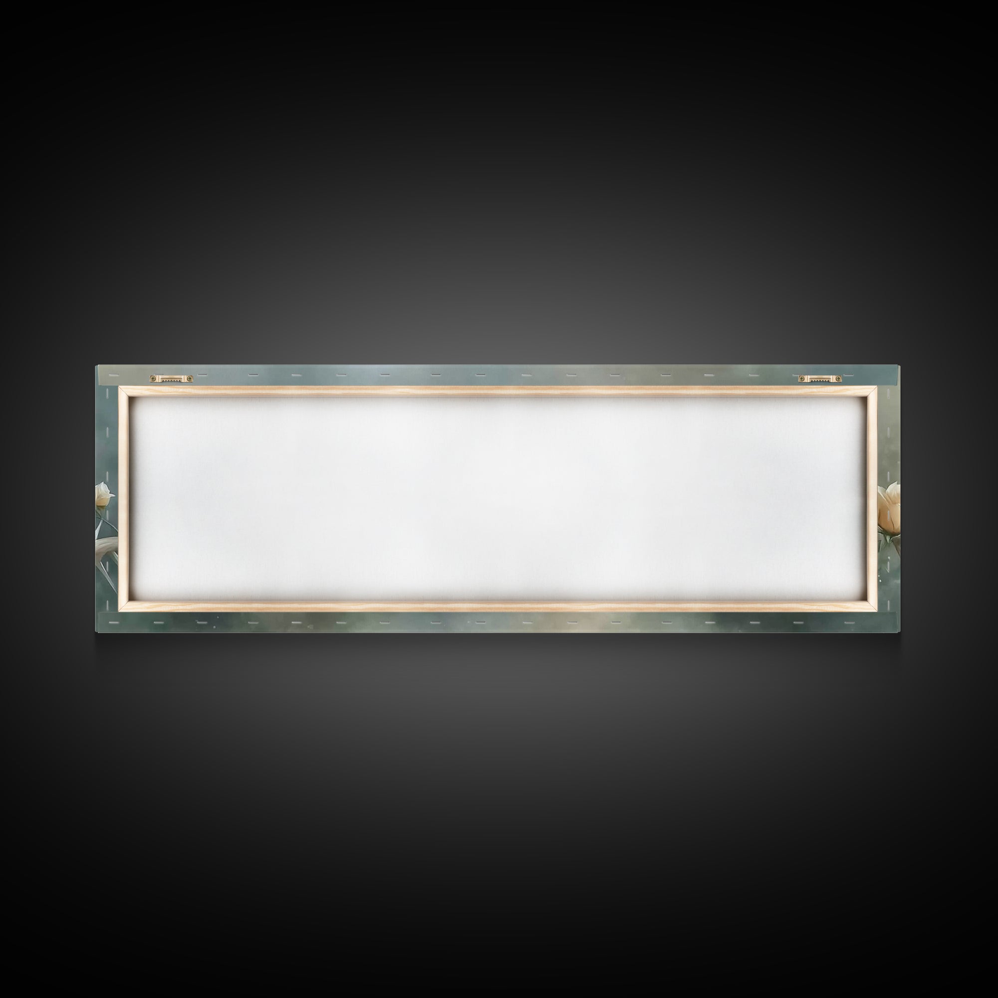Risen Rose Light | Framed Canvas Print | Panoramic Painting | Christian Art Print | Christian Wall Art | Subtle Christian Art | Christian D