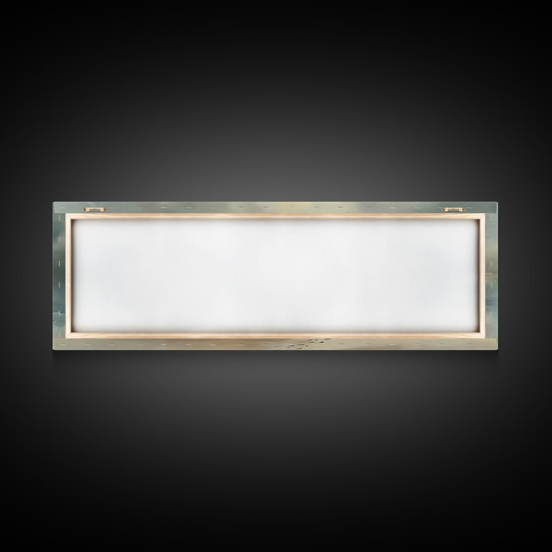 Dawn Of Mercy | Framed Canvas Print | Panoramic Frame | Christian Art Canvas | Jesus Painting | Christian Christmas Art | Christian Decor