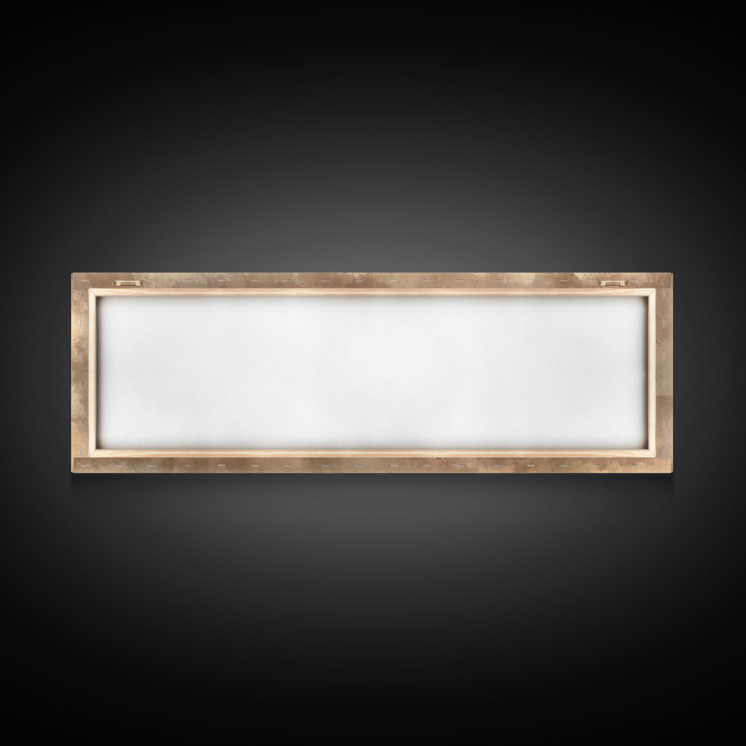 Desert Dawn Path – Framed Canvas Print – Christian Wall Art – Jesus Painting – Panoramic Art – Christian Art Canvas – Christmas Art