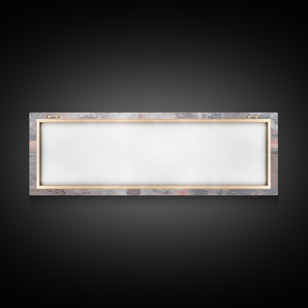 Solitude Of Faith – Framed Canvas Print – Christian Art Canvas – Jesus Painting – Panoramic Frame – Christian Wall Art – Christmas Art