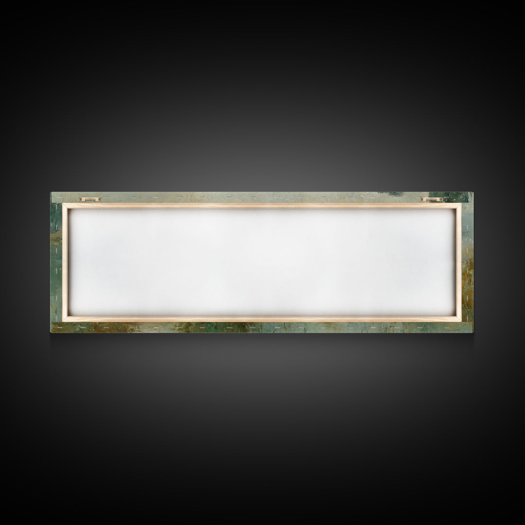 Valley Of Peace | Framed Canvas Print | Christian Art Canvas | Panoramic Art | Jesus Painting | Christian Wall Art | Christmas Art