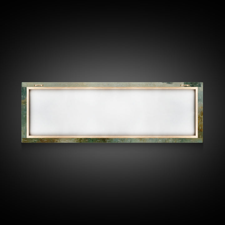 Valley Of Peace | Framed Canvas Print | Christian Art Canvas | Panoramic Art | Jesus Painting | Christian Wall Art | Christmas Art