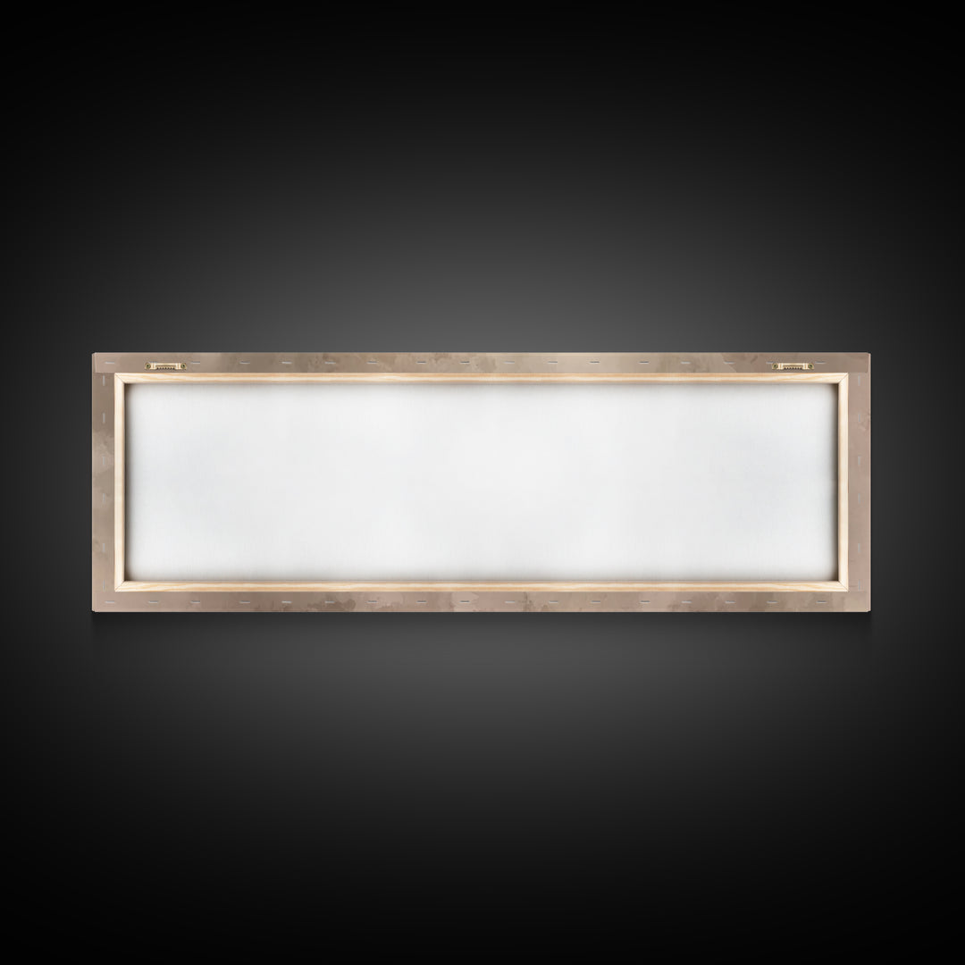 Holy Feast Glow | Framed Canvas Print | Panoramic Print | Christian Wall Art | Christian Art Canvas | Christmas Art | Modern Christian Art
