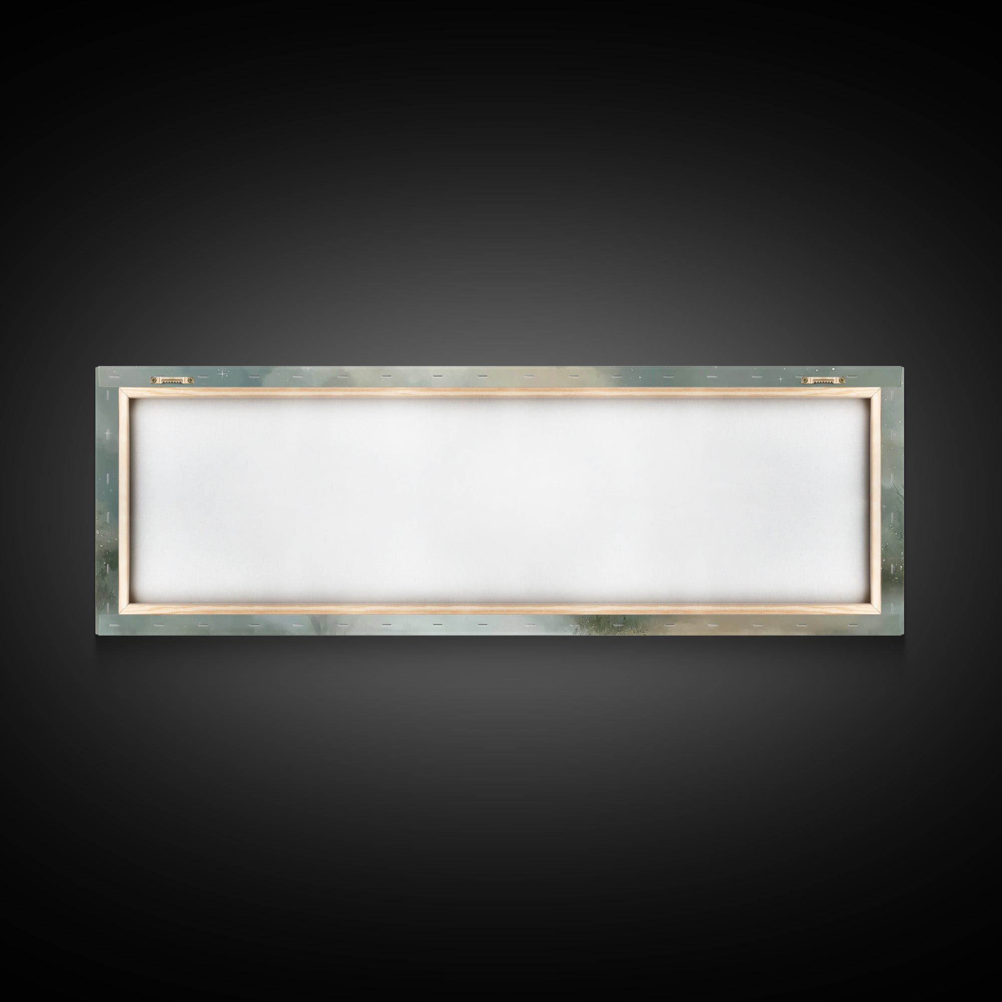 Starry Fields Promise | Framed Canvas Print | Christian Art Canvas | Jesus Painting | Panoramic Frame | Christian Wall Art | Christmas Art