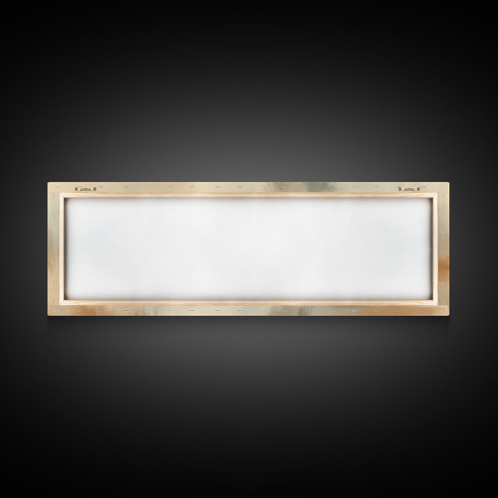 Quiet Journey Home – Framed Canvas Print – Panoramic Art – Christian Wall Art – Jesus Painting – Christian Christmas Art – Christian Decor