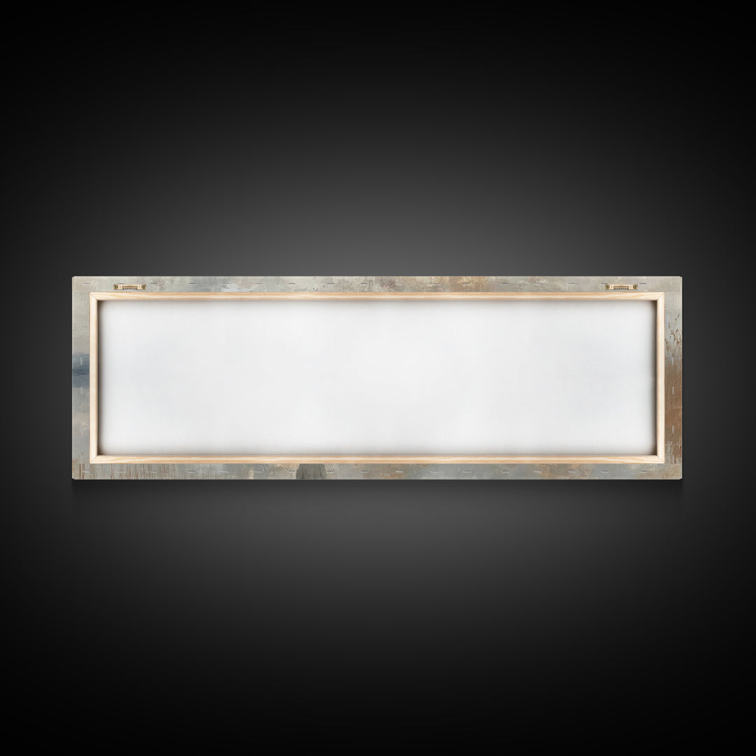 Path Of Stillness – Framed Canvas Print – Panoramic Art – Christian Art Canvas – Jesus Painting – Christian Wall Art – Christian Art Print