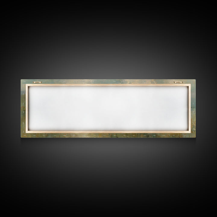 Soft Morning Bloom – Framed Canvas Print – Panoramic Wall Art – Christian Art – Jesus Painting – Christian Art Canvas – Christian Gift