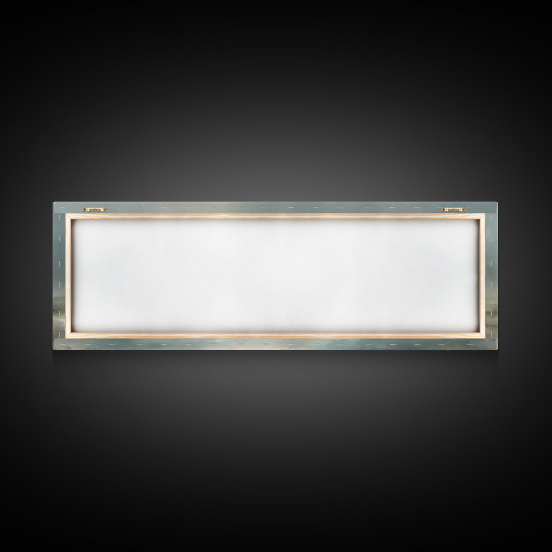 Evening Refuge – Framed Canvas Print – Panoramic Painting – Christian Art Print – Jesus Canvas Art – Christian Gift – Christmas Wall Art