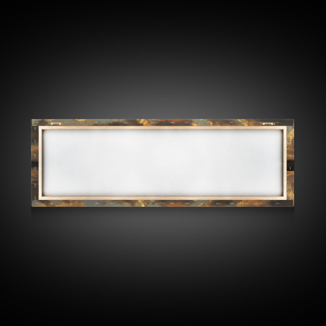 Reflections Of Peace, Framed Canvas Print, Panoramic Painting, Christian Art Canvas, Jesus Wall Art, Christian Art Print, Christian Christm