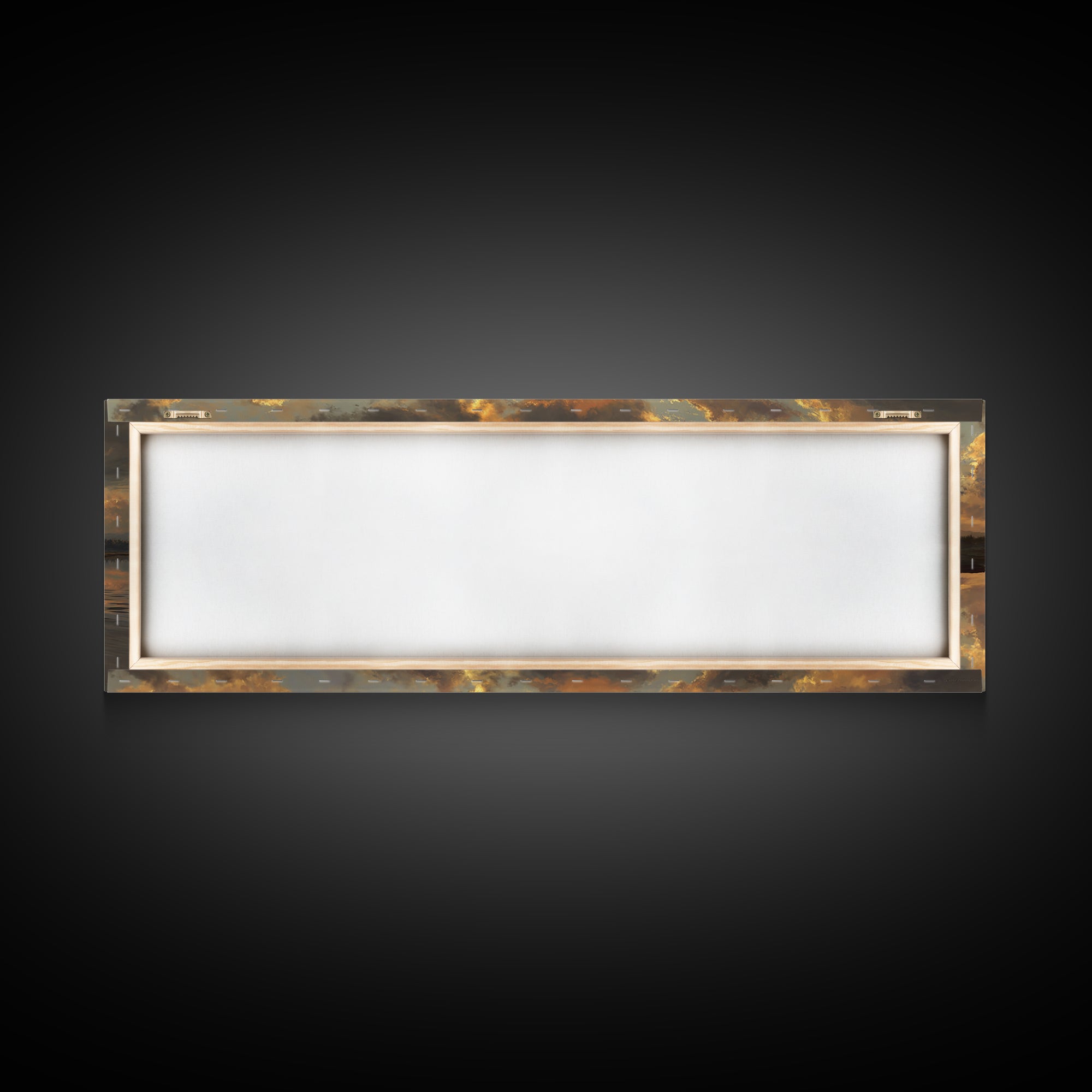 Reflections Of Peace, Framed Canvas Print, Panoramic Painting, Christian Art Canvas, Jesus Wall Art, Christian Art Print, Christian Christm