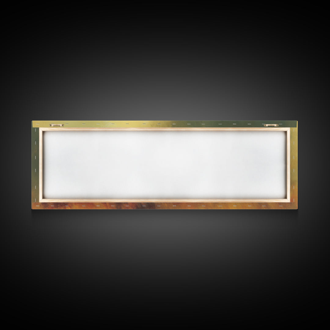 Quiet Shepherd Path – Framed Canvas Print – Christian Wall Art – Panoramic Frame – Christian Art Canvas – Jesus Painting