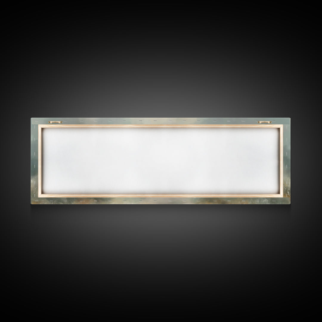 Soft Morning Grace | Framed Canvas Print | Panoramic Art | Christian Wall Art | Christian Art Canvas | Jesus Painting