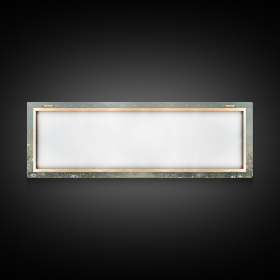 Gentle Lamb Path | Framed Canvas Print | Christian Wall Art | Panoramic Art | Christian Art Canvas | Jesus Painting