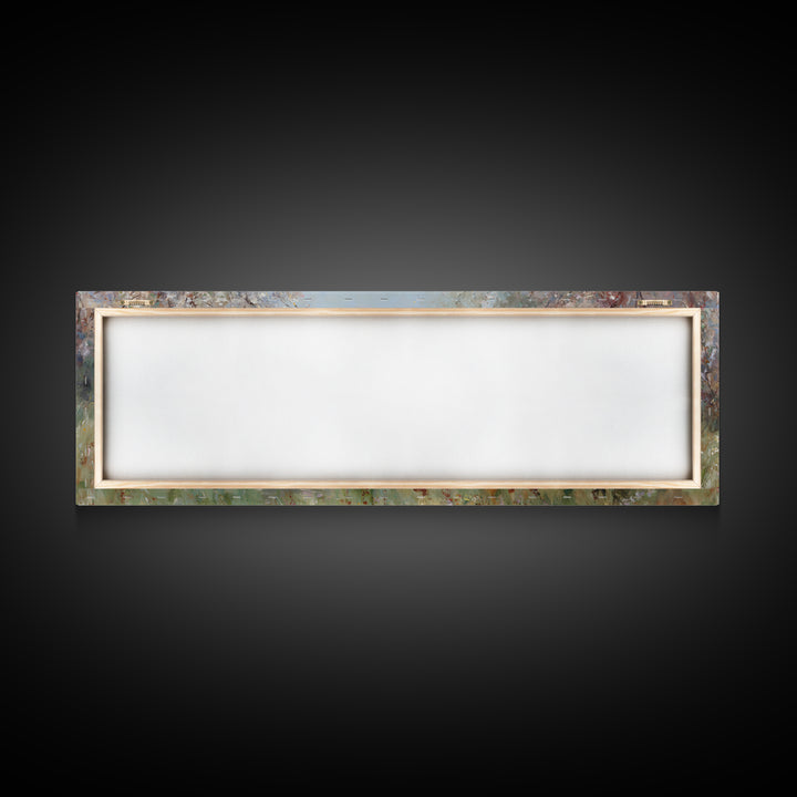 Garden Of Light – Framed Canvas Print – Christian Art Canvas – Panoramic Painting – Christian Wall Art – Jesus Painting