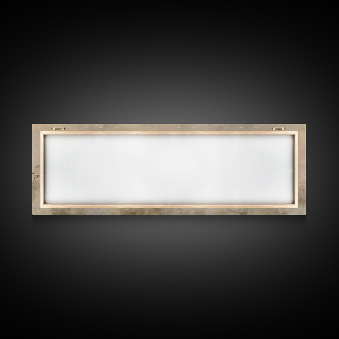Heaven’s Meadow Walk | Framed Canvas Print | Christian Art Canvas | Panoramic Wall Art | Jesus Painting | Christian Wall Art