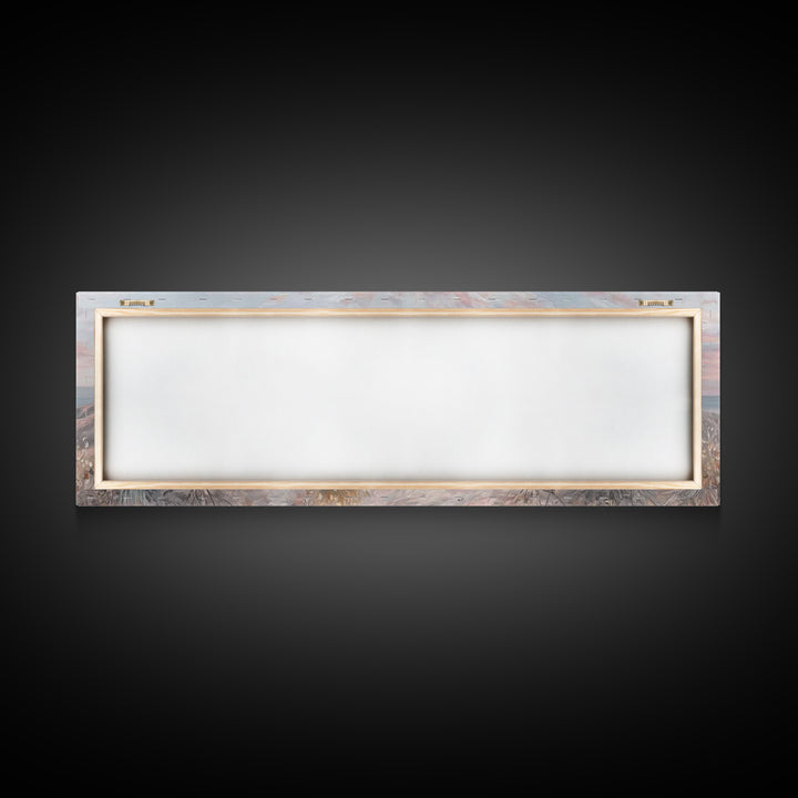 Sunrise At Calvary – Framed Canvas Print – Panoramic Painting – Christian Art Canvas – Christian Wall Art – Christian Gift Ideas – Modern C