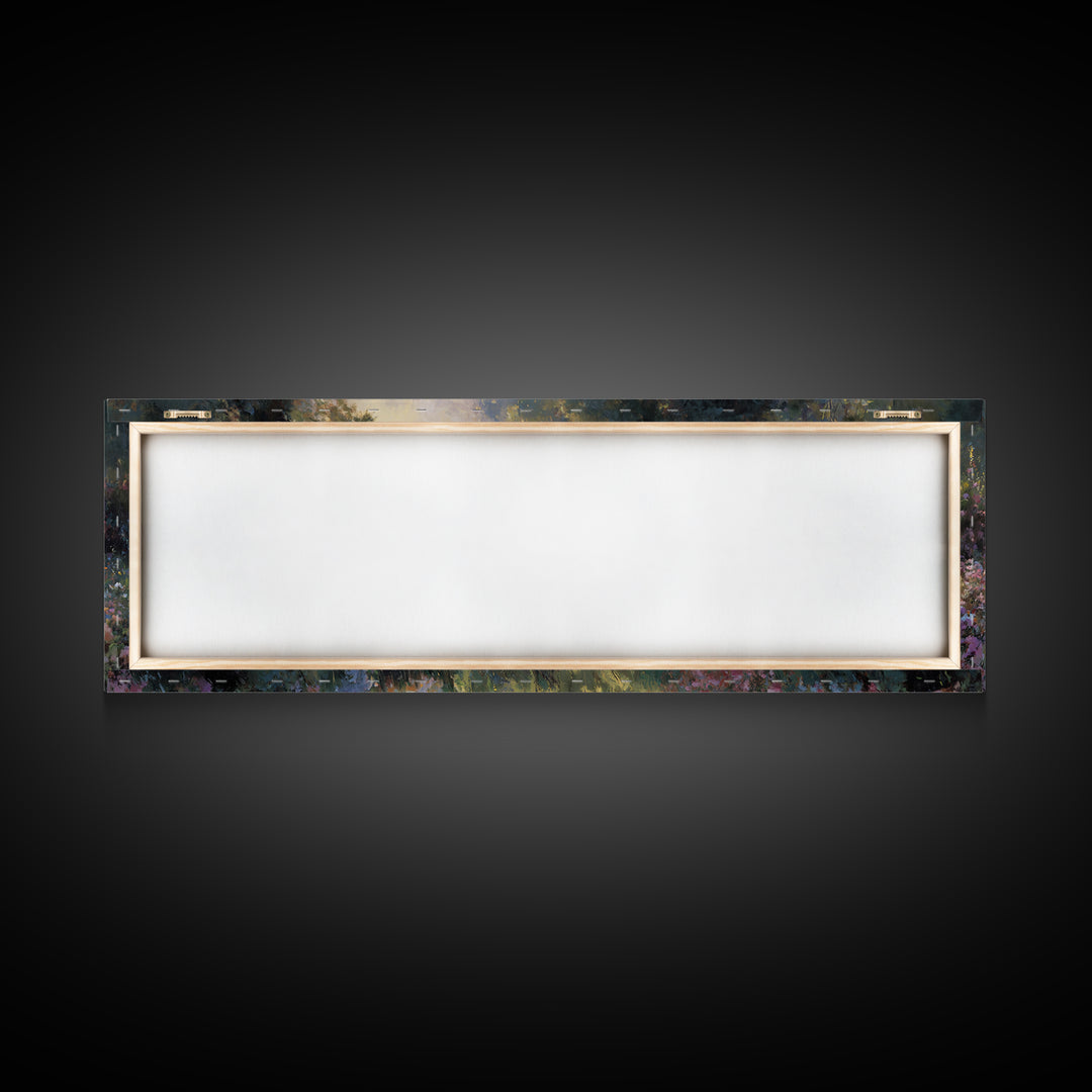 Fields of Blessing, Framed Canvas Print, Panoramic Print, Christian Wall Art, Christian Art Canvas, Jesus Painting, Christian Christmas Art