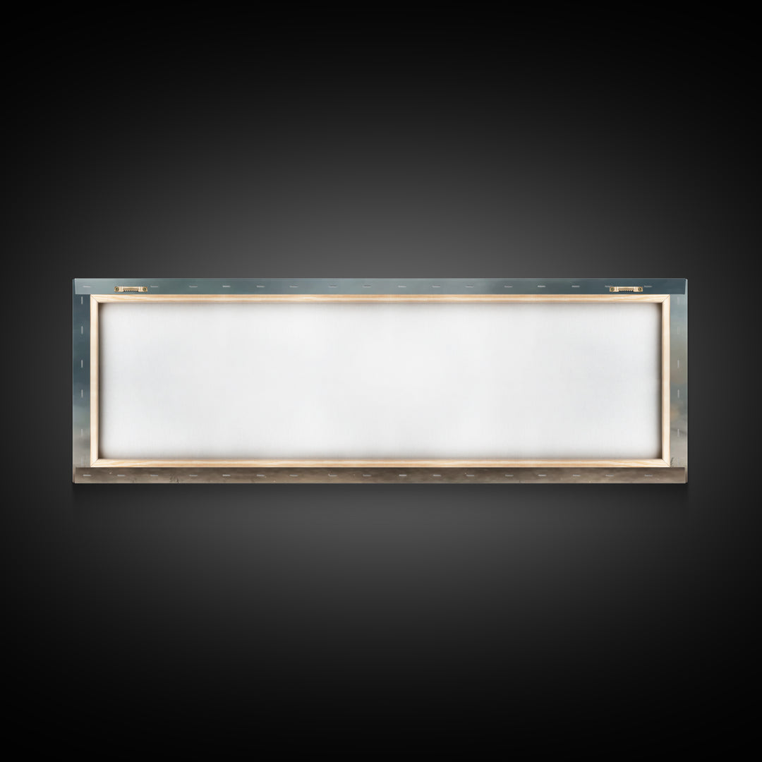 Risen Light Promise, Framed Canvas Print, Panoramic Art, Christian Wall Art, Christian Art Canvas, Blue Christian Art, Christian Art Work,