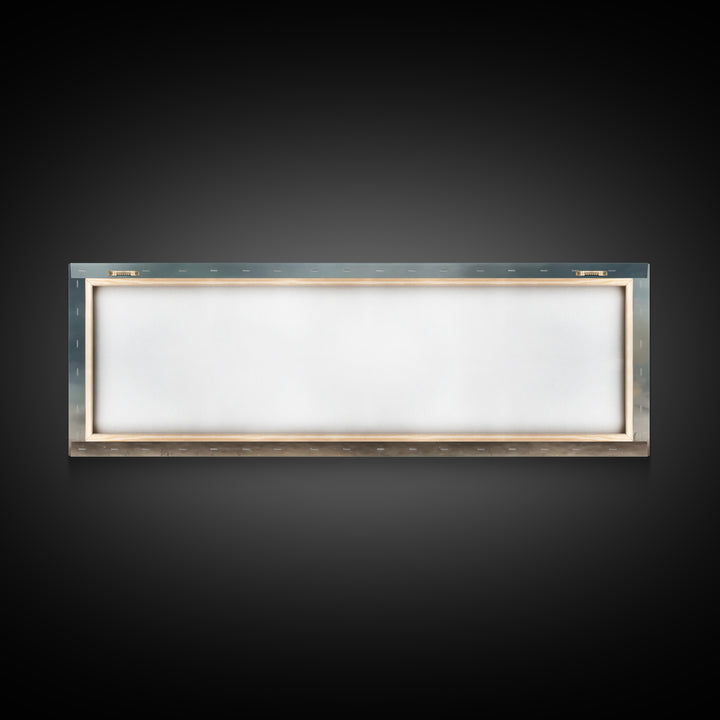 Risen Light Promise, Framed Canvas Print, Panoramic Art, Christian Wall Art, Christian Art Canvas, Blue Christian Art, Christian Art Work,