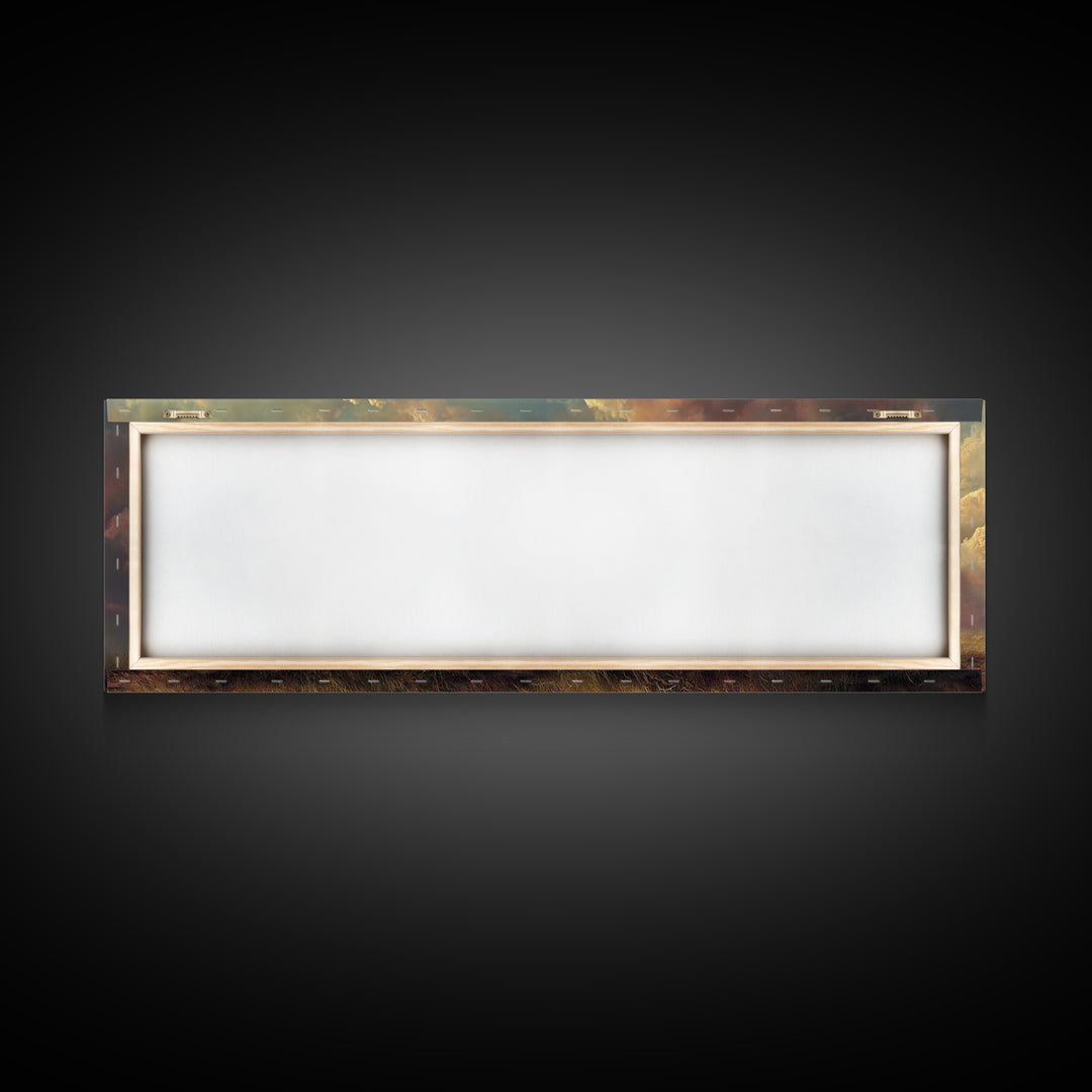Eternal Shepherd Light – Framed Canvas Print – Panoramic Art – Christian Wall Art – Jesus Painting – Christian Art Canvas – Christian Chris