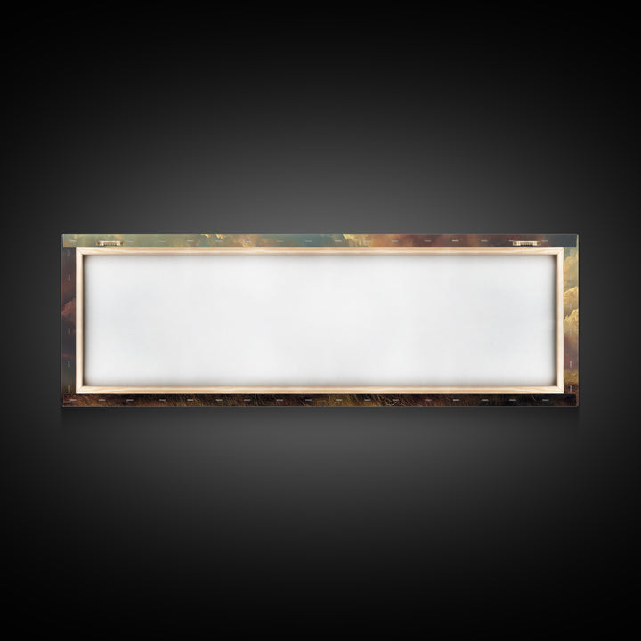 Eternal Shepherd Light – Framed Canvas Print – Panoramic Art – Christian Wall Art – Jesus Painting – Christian Art Canvas – Christian Chris