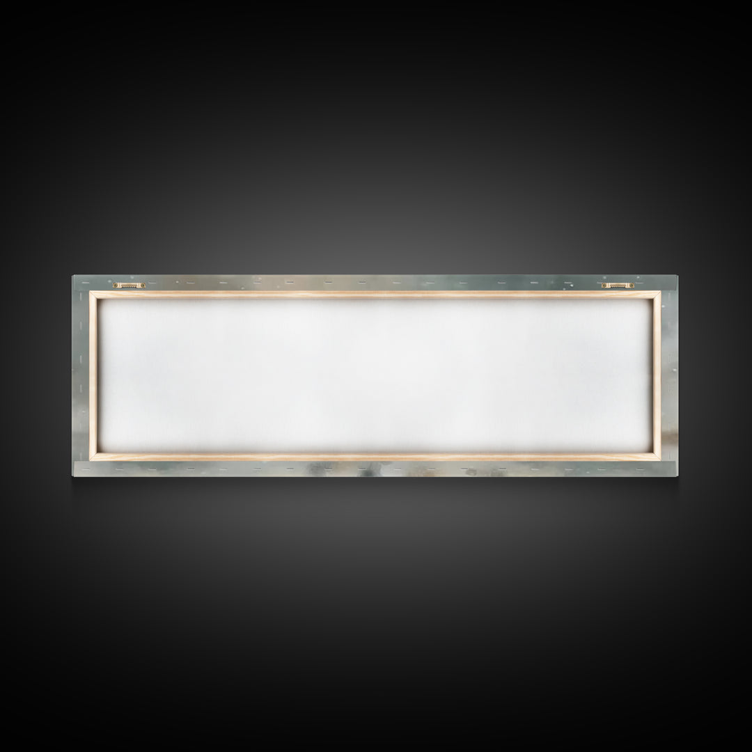 Heavenly Refuge | Framed Canvas Print | Panoramic Frame | Christian Art Canvas | Christian Wall Art | Jesus Painting | Christian Christmas