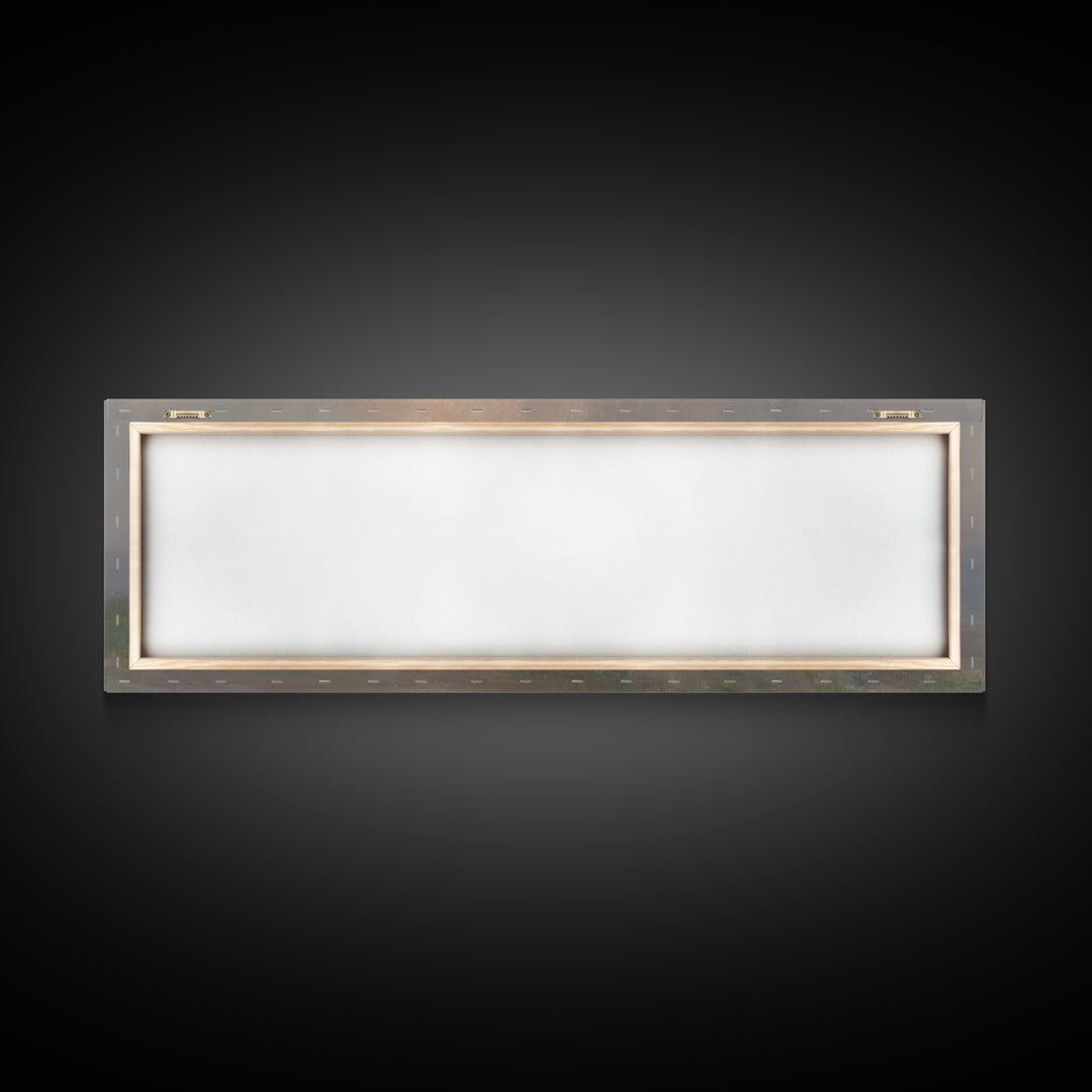Cross Of Stillness | Framed Canvas Print | Panoramic Wall Art | Christian Art Print | Christian Painting | Moody Christian Art | Christian
