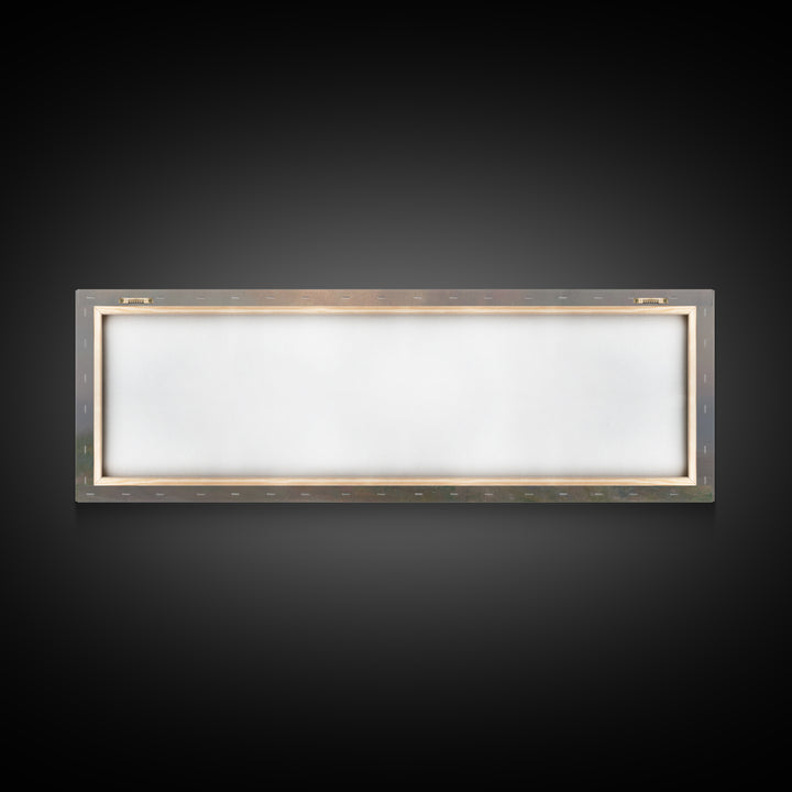 Cross Of Stillness | Framed Canvas Print | Panoramic Wall Art | Christian Art Print | Christian Painting | Moody Christian Art | Christian