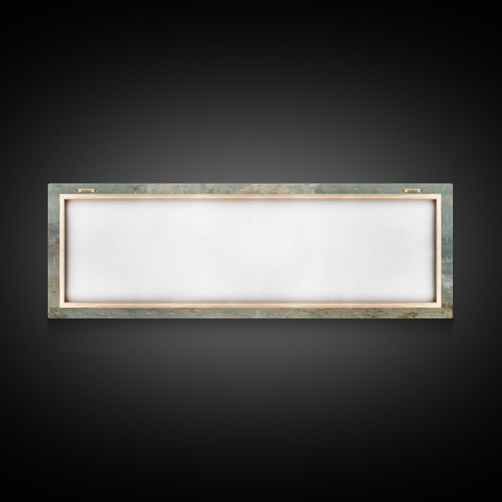 Gentle Shore Grace - Framed Canvas Print - Panoramic Frame - Christian Art Canvas - Jesus Painting - Christian Wall Art - Christmas Art