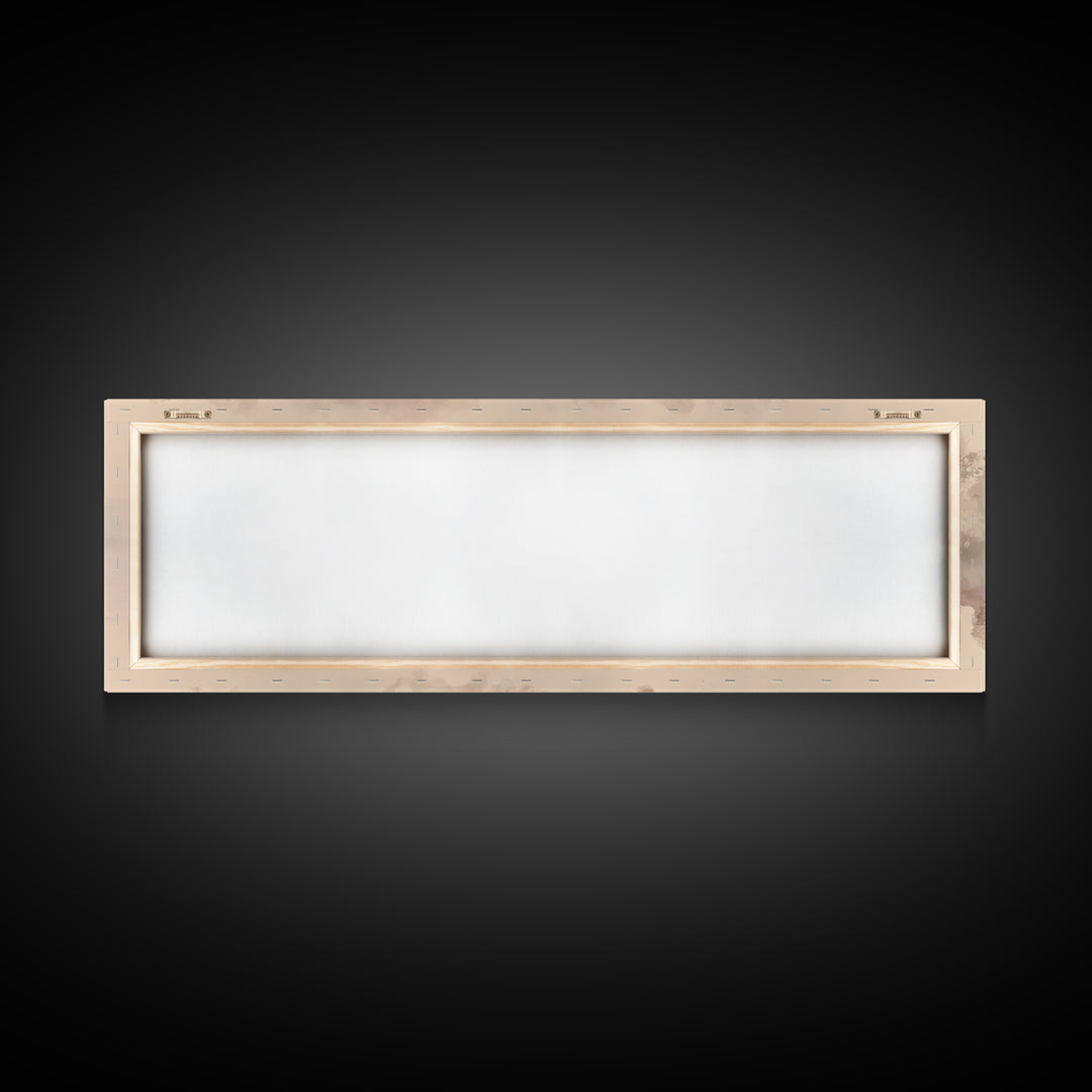 Peaceful Tide Light | Framed Canvas Print | Christian Art Canvas | Panoramic Print | Jesus Painting | Christian Wall Art | Christmas Art