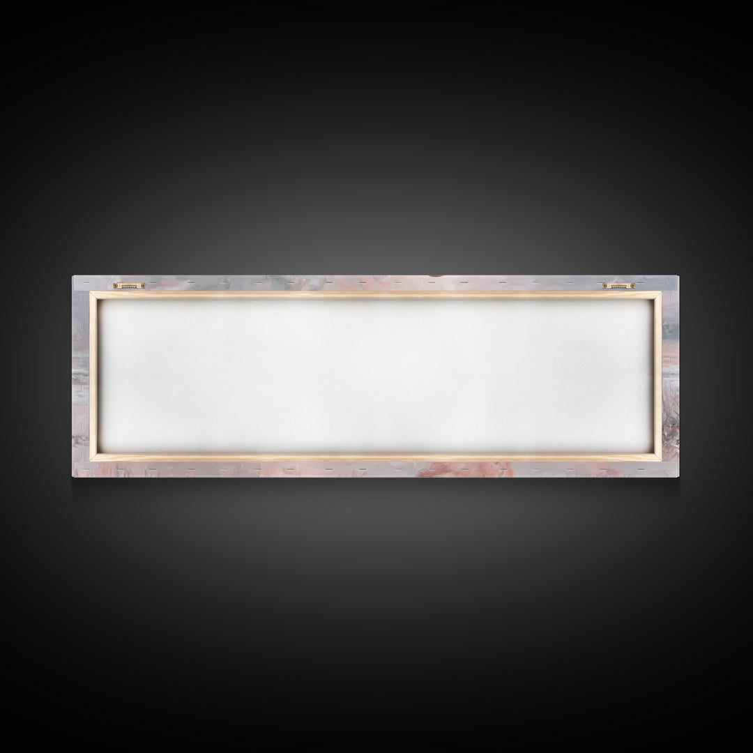 Shadows Of Hope - Framed Canvas Print - Christian Art Print - Panoramic Painting - Christian Wall Art - Jesus Painting - Christmas Art