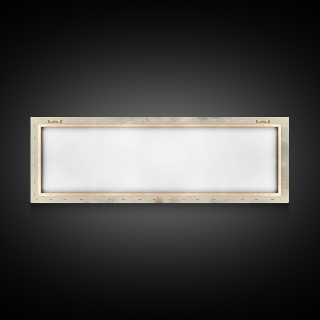 Blessed Dawn Stillness | Framed Canvas Print | Panoramic Art | Jesus Painting | Christian Art Canvas | Christian Wall Art | Christmas Art