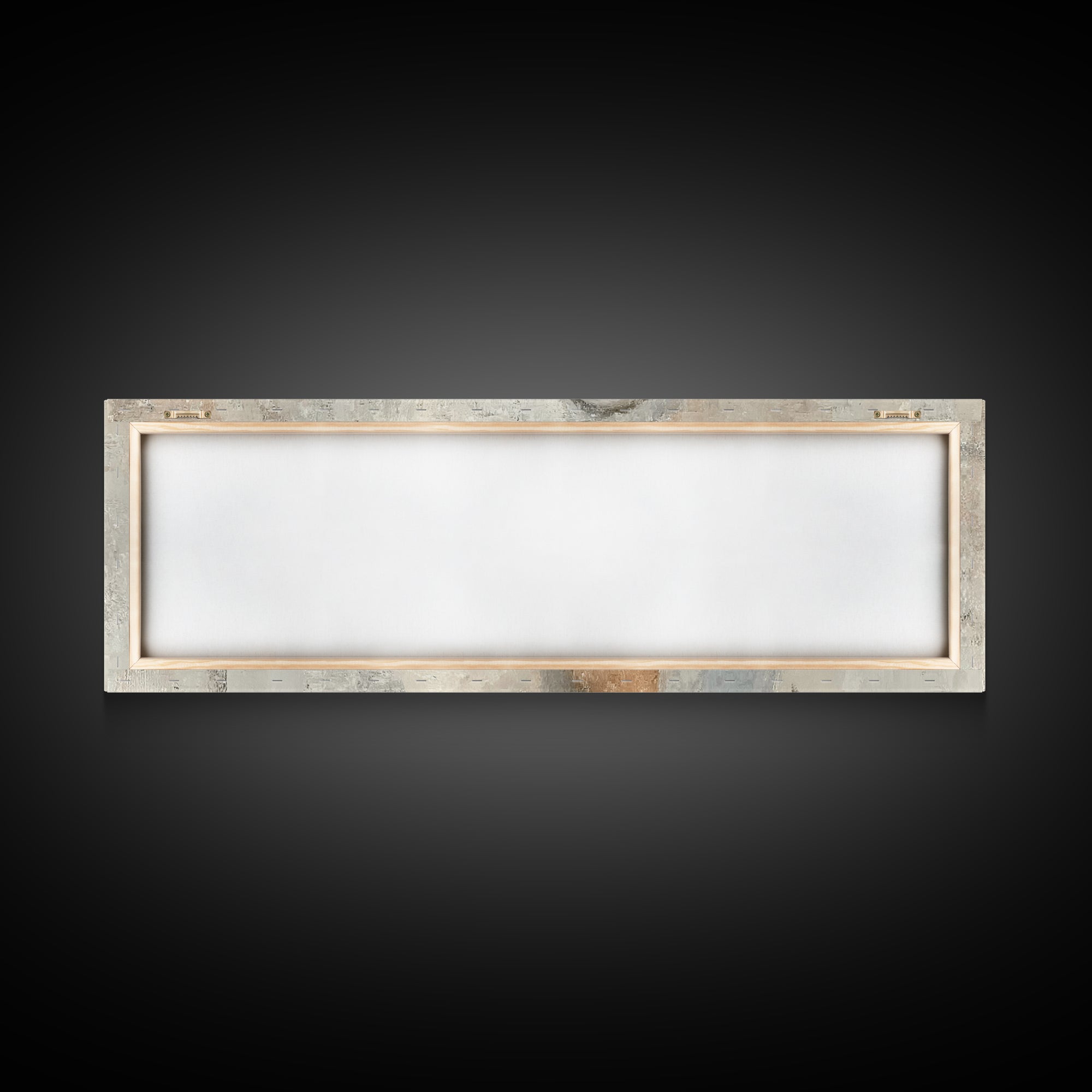 Sacred Tenderness - Framed Canvas Print - Panoramic Wall Art - Mary And Jesus Painting - Christian Art Canvas - Christian Wall Art - Christ
