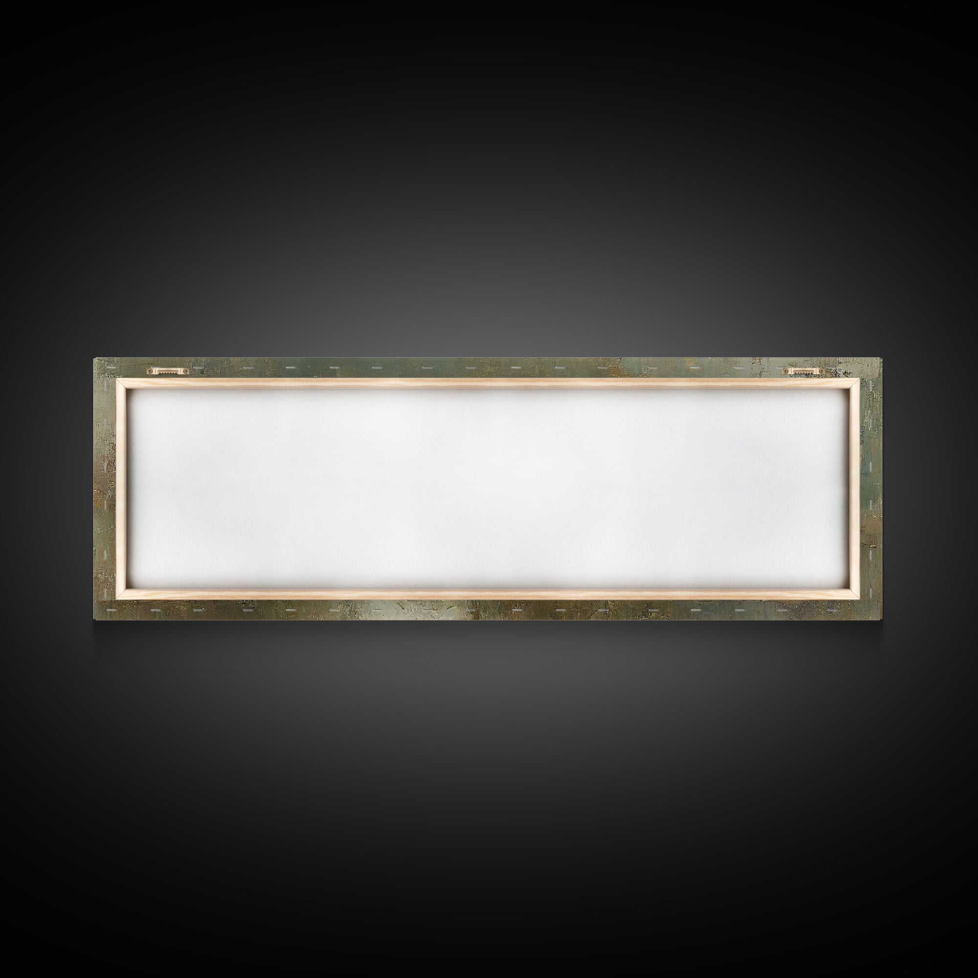 Silent Mercy Embrace - Framed Canvas Print - Panoramic Painting - Christian Wall Art - Mary And Jesus Painting - Christian Art Canvas - Chr