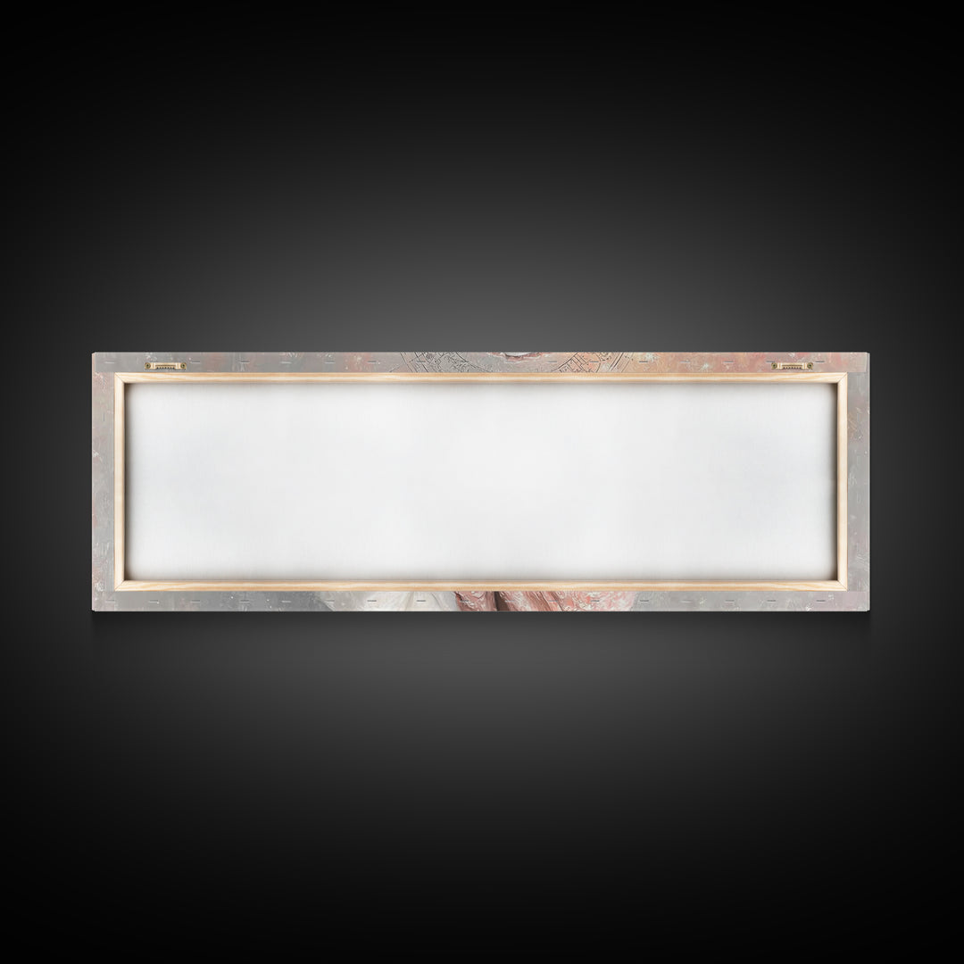 Radiant Holy Innocence | Framed Canvas Print | Panoramic Wall Art | Christian Art Canvas | Mary And Jesus Painting | Christian Christmas Ar