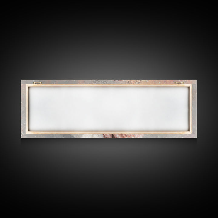 Radiant Holy Innocence | Framed Canvas Print | Panoramic Wall Art | Christian Art Canvas | Mary And Jesus Painting | Christian Christmas Ar