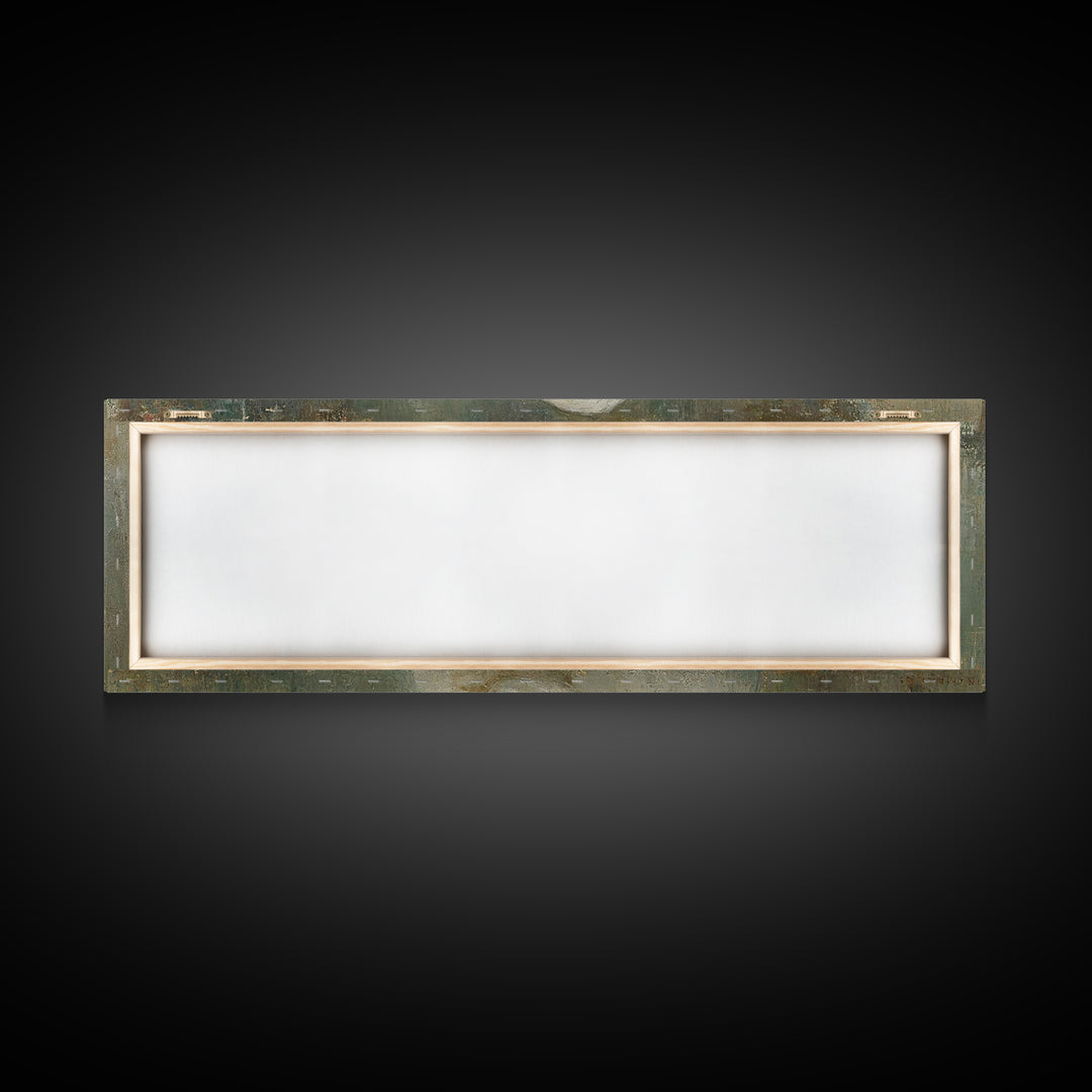 Holy Tender Joy, Framed Canvas Print, Panoramic Wall Art, Christian Art Canvas, Mary And Jesus Painting, Christmas Art, Christian Wall Art