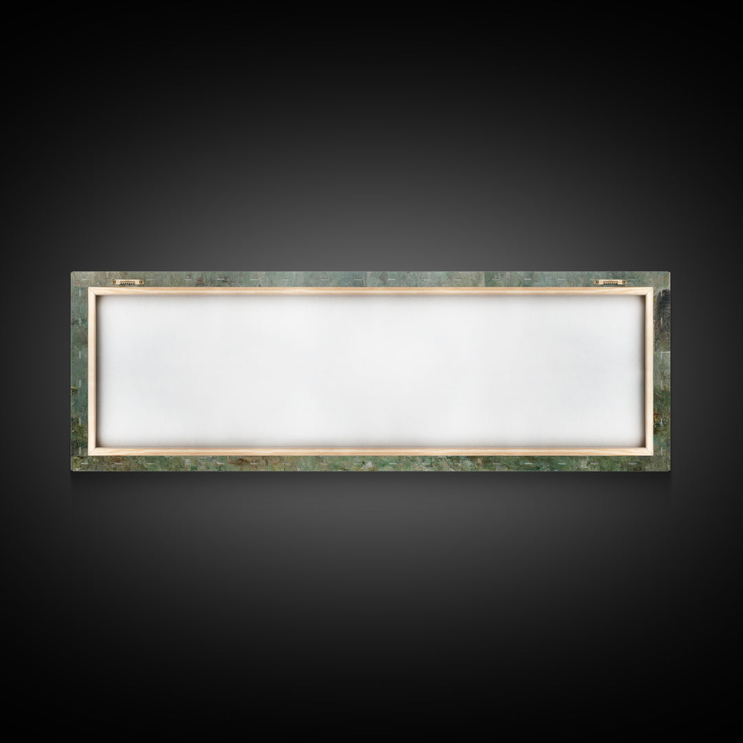 Garden of Reverence | Framed Canvas Print | Panoramic Wall Art | Christian Paintings | Christian Art Print | Modern Christian Art | Christm