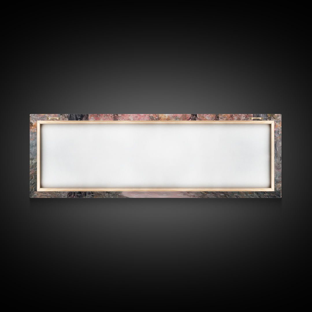 Light Of The Forest – Framed Canvas Print – Panoramic Art – Christian Wall Art – Jesus Painting – Christian Art Canvas – Modern Christian A