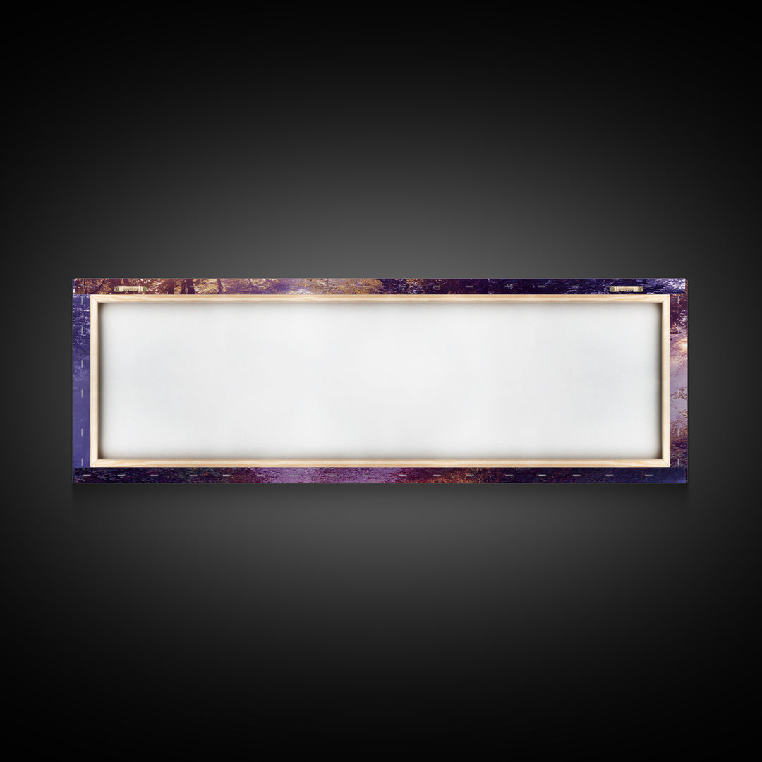Dawnwood Journey | Framed Canvas Print | Panoramic Painting | Christian Art Print | Christian Wall Art | Moody Christian Art | Christian Ar