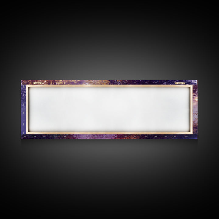 Dawnwood Journey | Framed Canvas Print | Panoramic Painting | Christian Art Print | Christian Wall Art | Moody Christian Art | Christian Ar