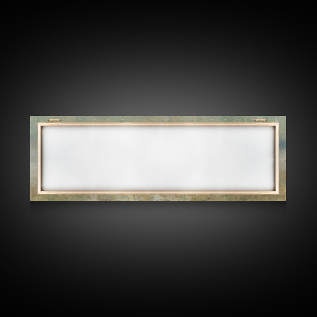 Morning Star Path | Framed Canvas Print | Christian Art | Panoramic Painting | Christmas Art | Jesus Painting | Christian Wall Art