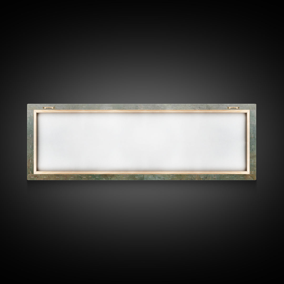 Holy Night Shelter | Framed Canvas Print | Panoramic Painting | Christian Christmas Art | Christian Wall Art | Christian Art Print | Jesus